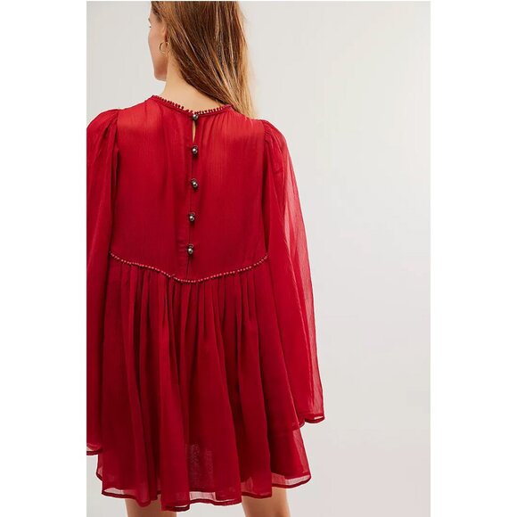 🎉LAST CHANCE🎉 FREE PEOPLE Sunshine Of Love Mini Dress / Blended Berry - Picture 7 of 10